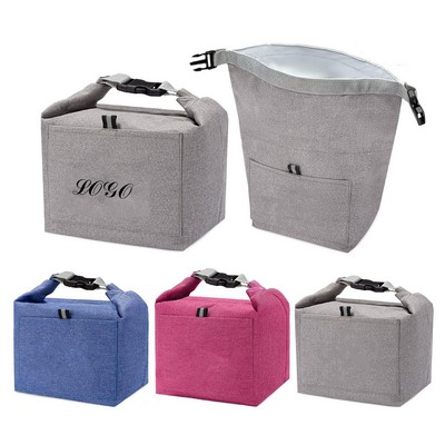 Heathered Polyester Insulated Lunch Tote